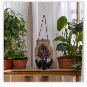 RARE VTG Mary Frances Beaded Velvet Handbag-W/ Tassels-Immaculate Detail🍂😍